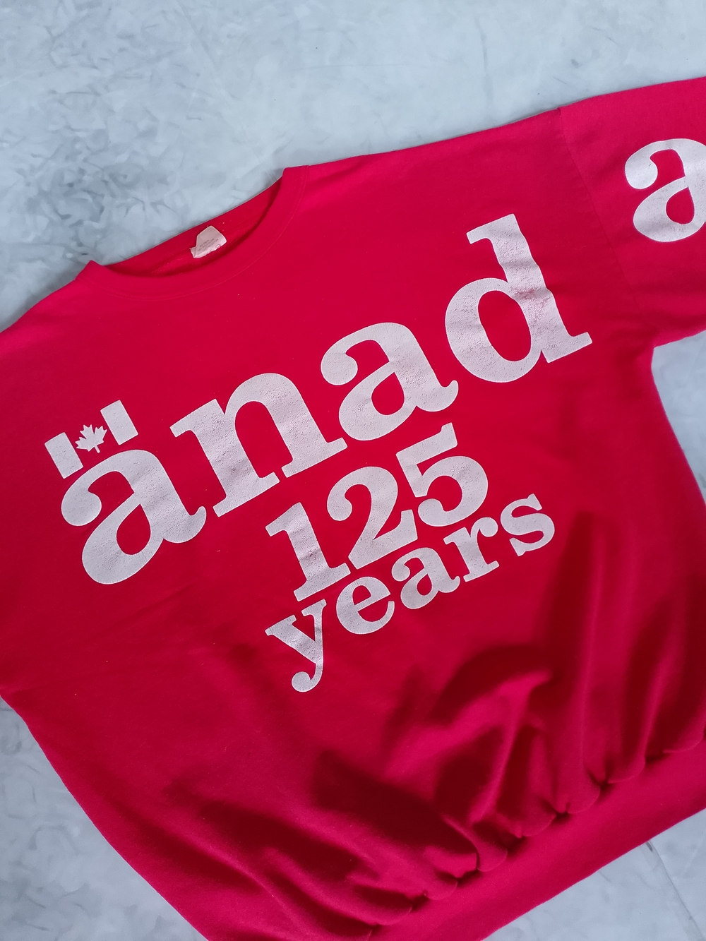 Vintage 1992 AOP Canada 125 Years Graphic Sweatshirt - Picture 10 of 14
